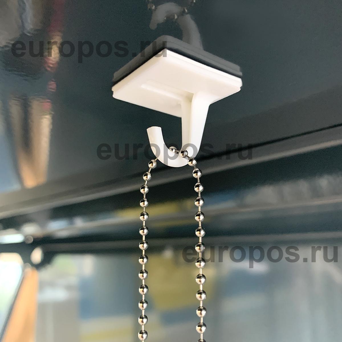 Крючок J-HOOK самоклеящийся на плоском основании 25х25
