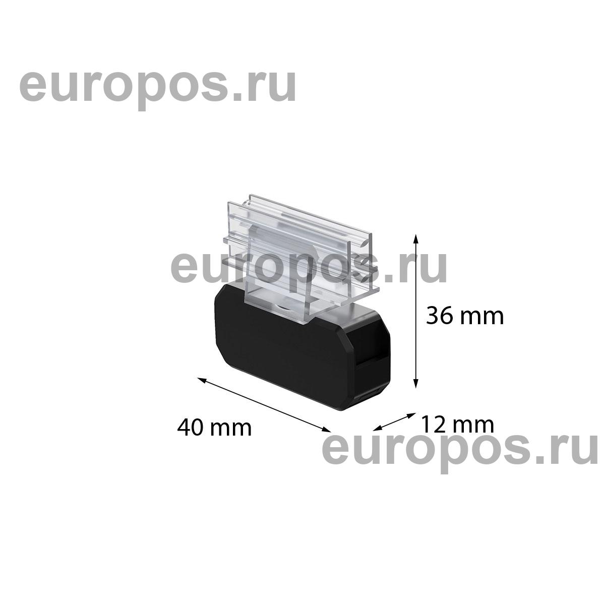 Компактный магнитный держатель MAGNET-SGT-MINI под углом 90° к поверхности, цвет черный