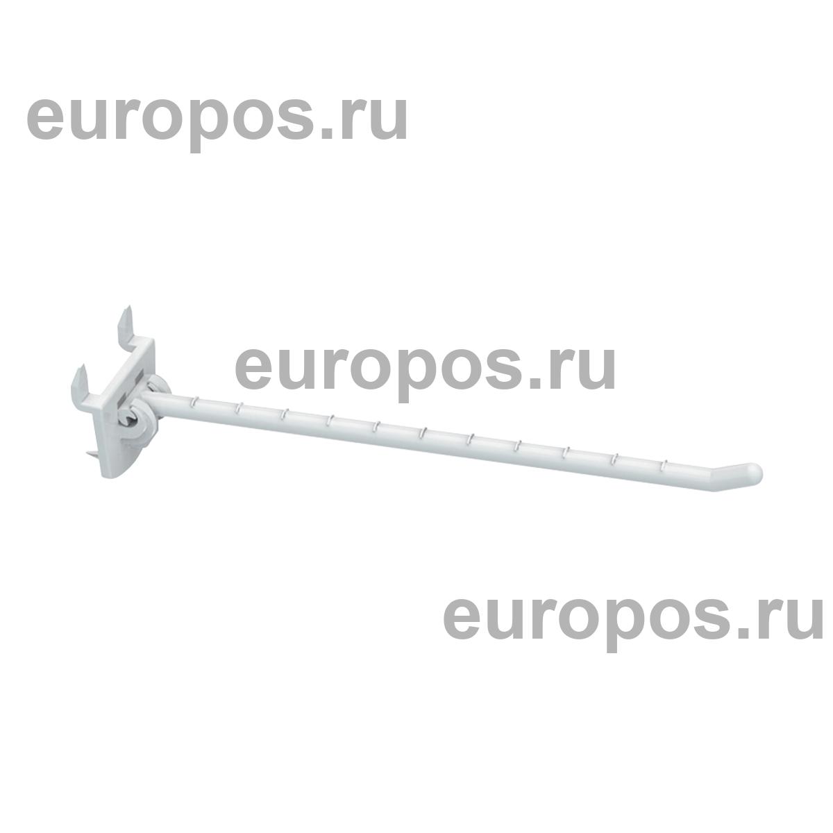 Крючок одинарный SINGLE HOOK-CR-250 белый, в картон, длина 250 мм
