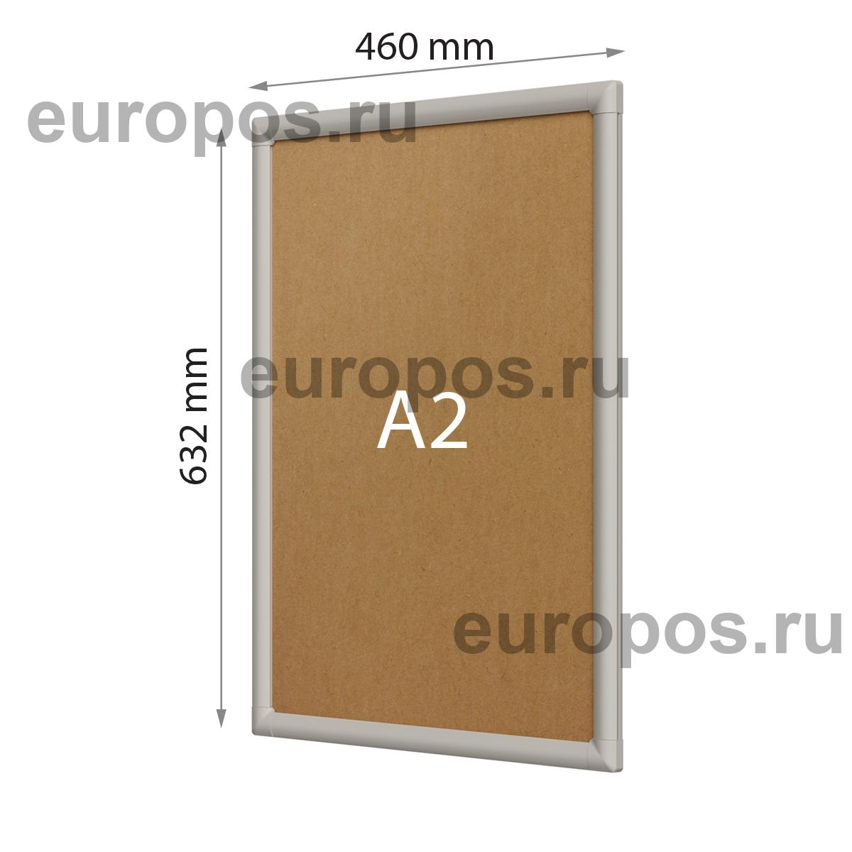 Клик-рама пластиковая PCF-25 A2 с прямоугольными углами