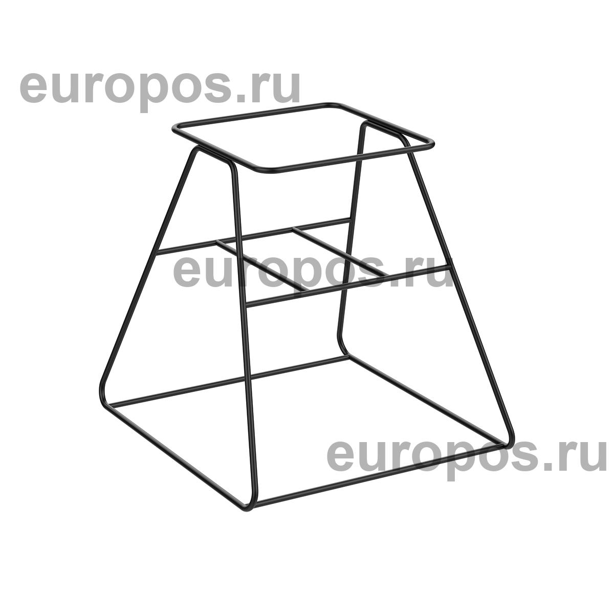 Накопитель для корзин стационарный QUADRO STAND, цвет чёрный