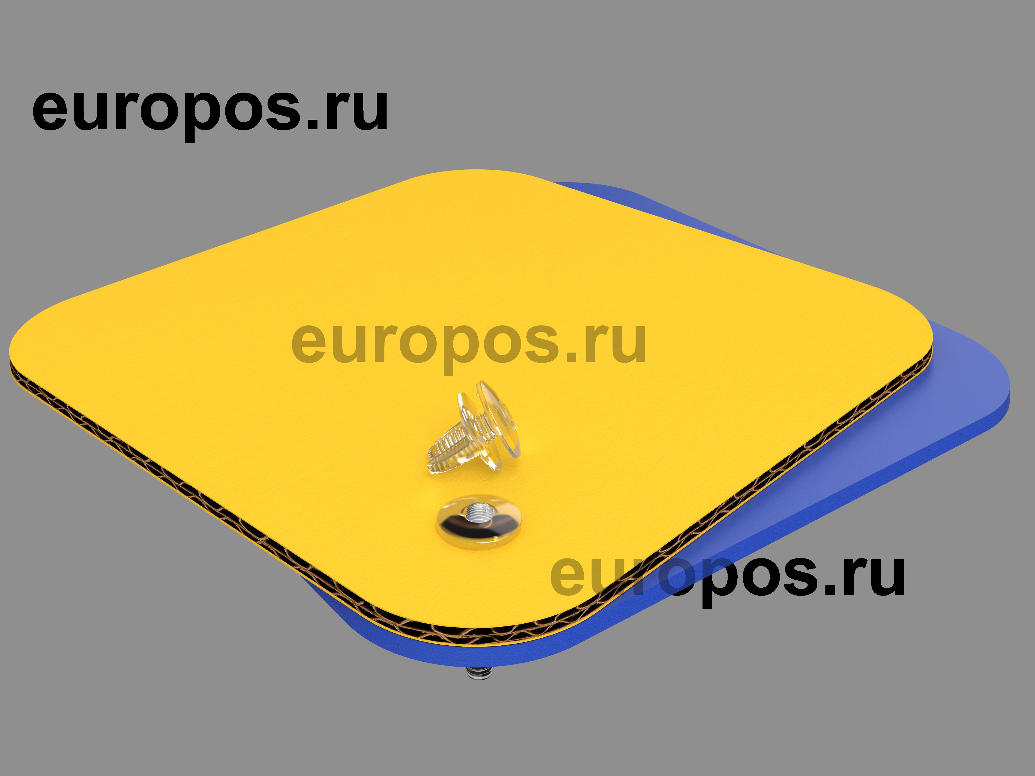 Винт и гайка с ушками VIKING SCREW-25, цвет прозрачный