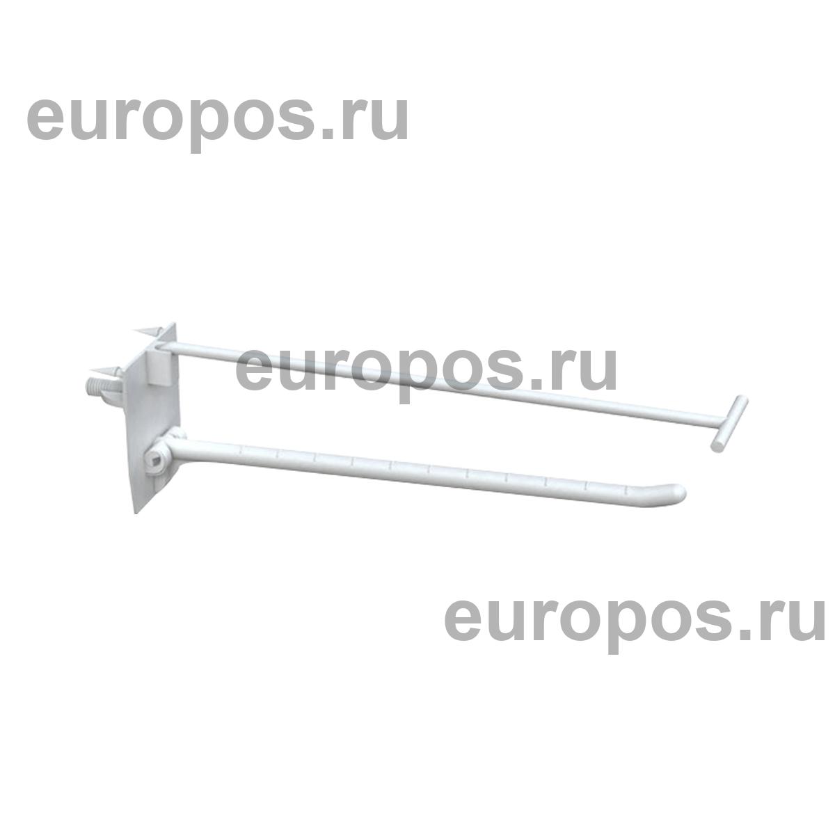 Крючок одинарный SINGLE HOOK-SCR-150, белый, в картон, с винтом, длина 150 мм