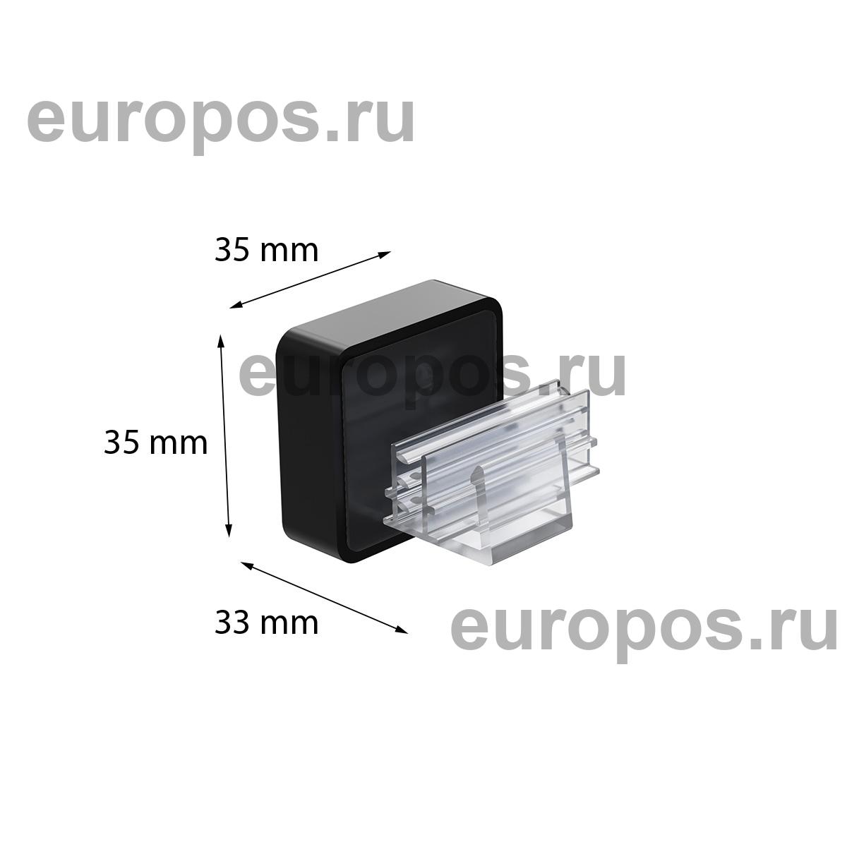Магнитный держатель MAGNET-SGT-00 под углом 0° к поверхности, цвет черный
