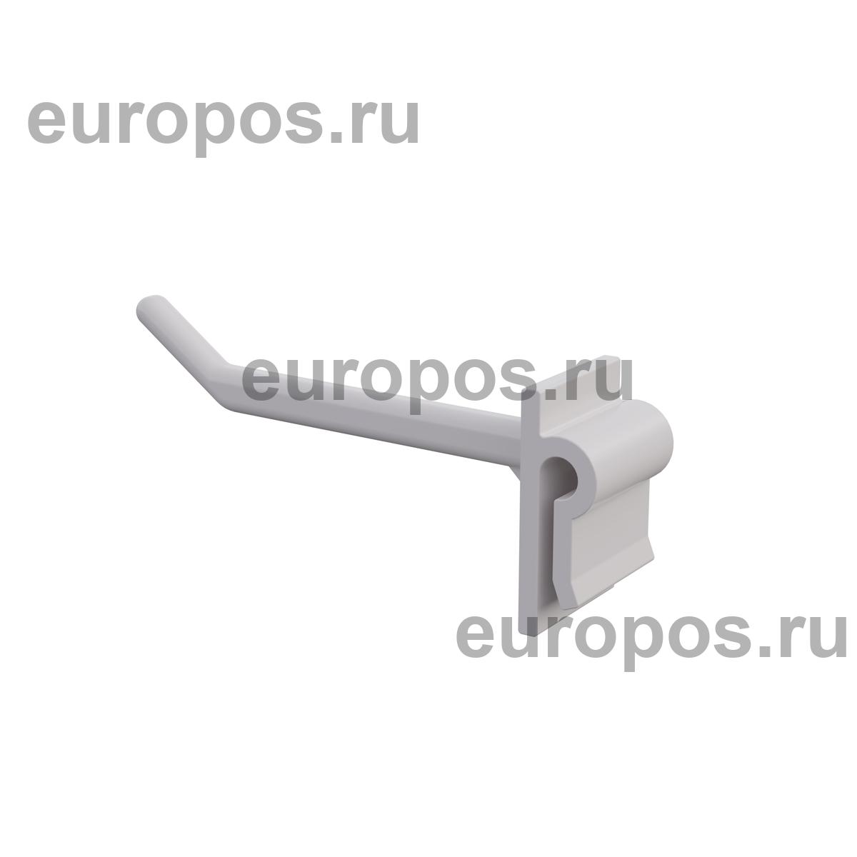 Крючок одинарный SINGLE HOOK-CR-65 белый, в картон, длина 65 мм