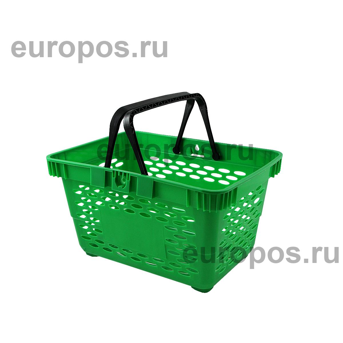 Корзина пластиковая CLASSIC, 20 литров, цвет зеленый