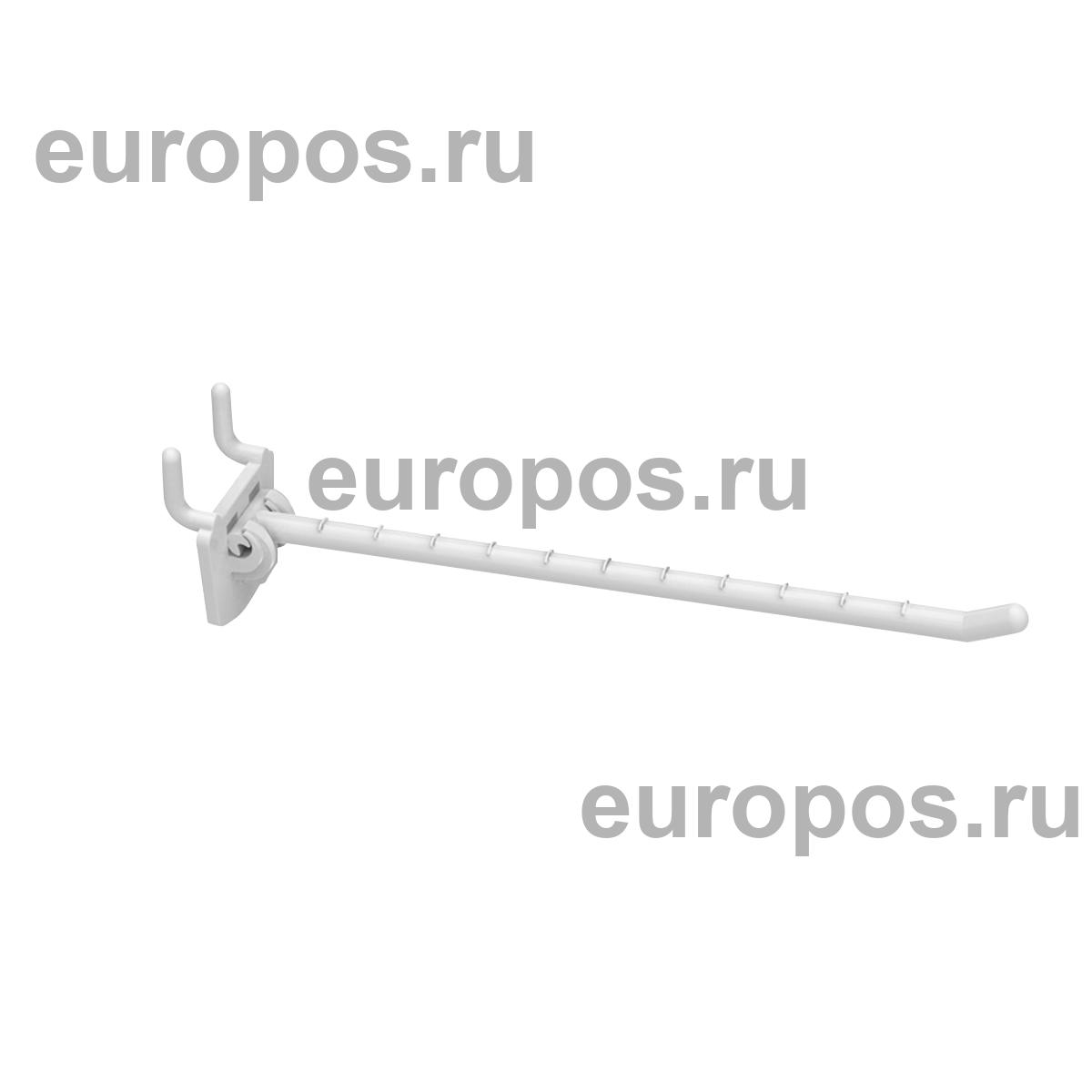 Крючок одинарный SINGLE HOOK-MP - 200 белый, в перфорацию, длина 200 мм