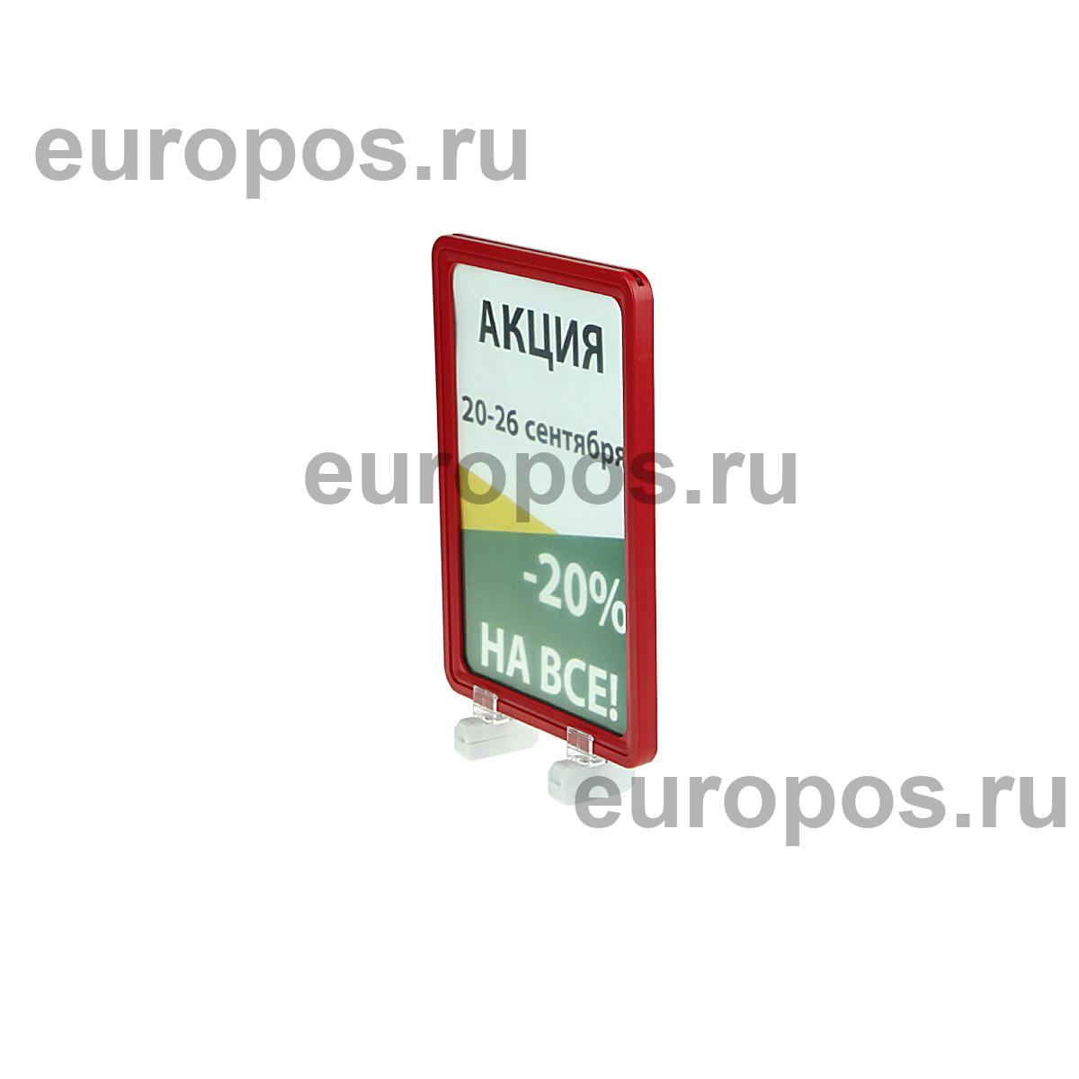 Стойка на магнитах MAGNET-MINI с рамкой PF-A5, цвет красный