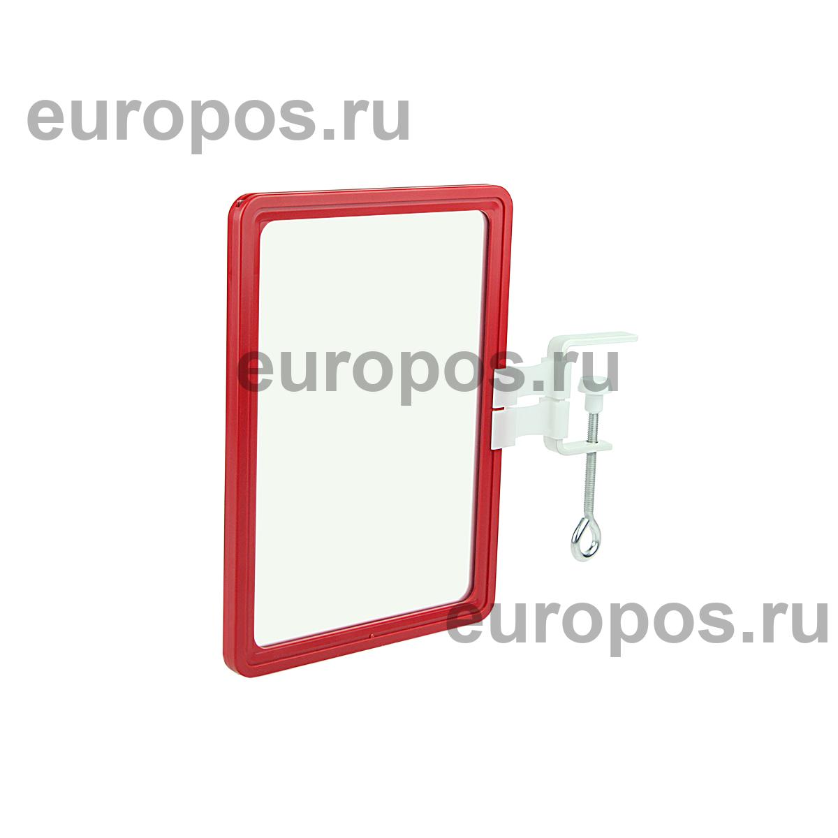 Комплект на струбцине FIX-SW с рамкой PF-A5, цвет красный