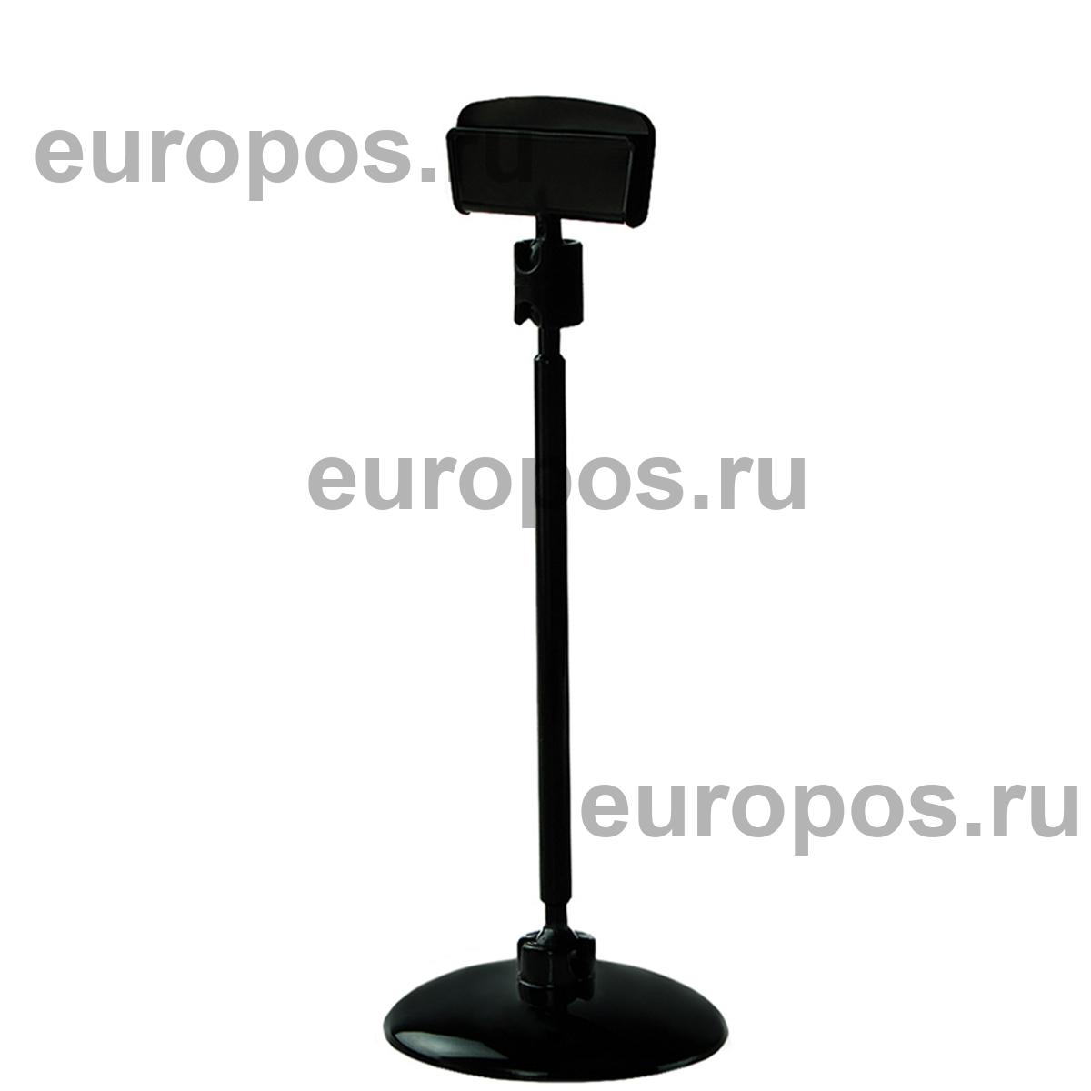 Ценникодержатель на круглой подставке BASE CLIP 100мм, цвет черный