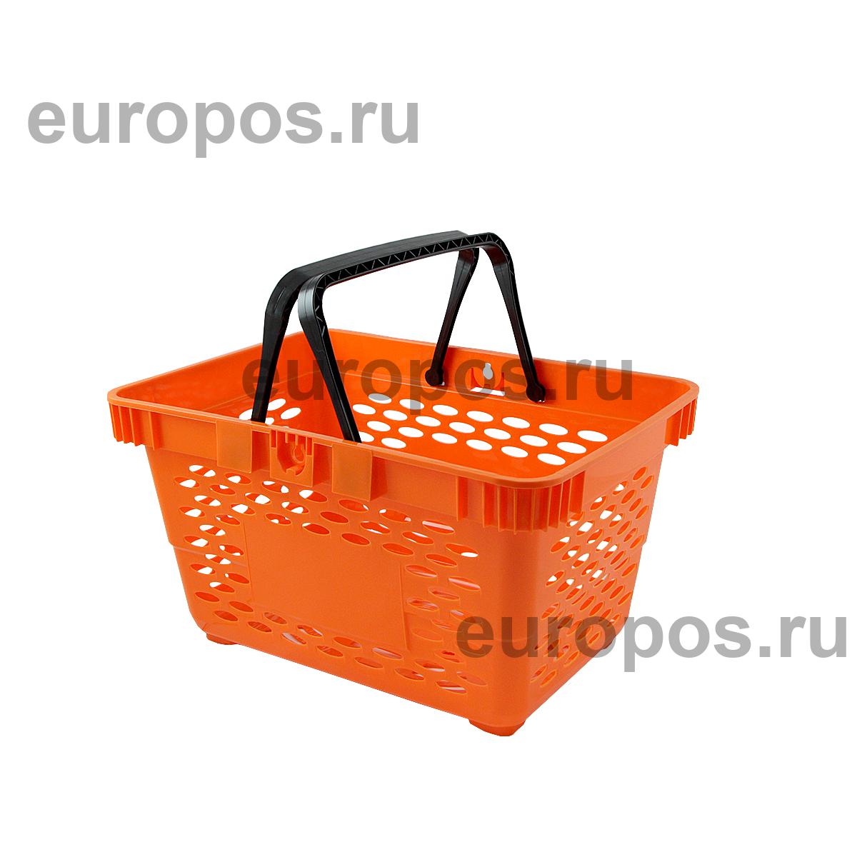 Корзина пластиковая CLASSIC, 20 литров, цвет оранжевый