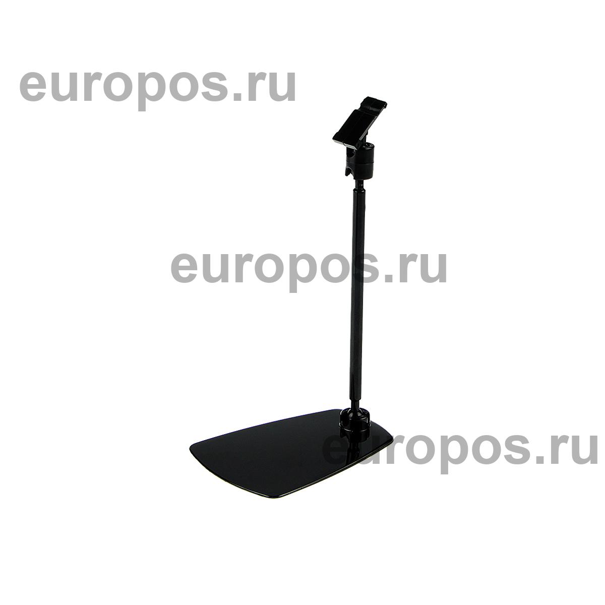 Держатель кассет цен на подставке PC-FOT-CLIP, ножка 100 мм, цвет черный