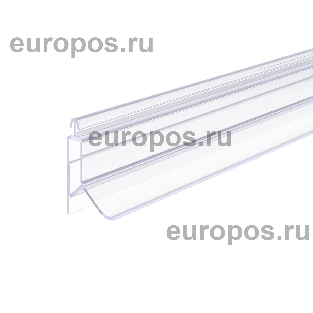 Клик-профиль пластиковый GRIPPER, длина 1200 мм, прозрачный
