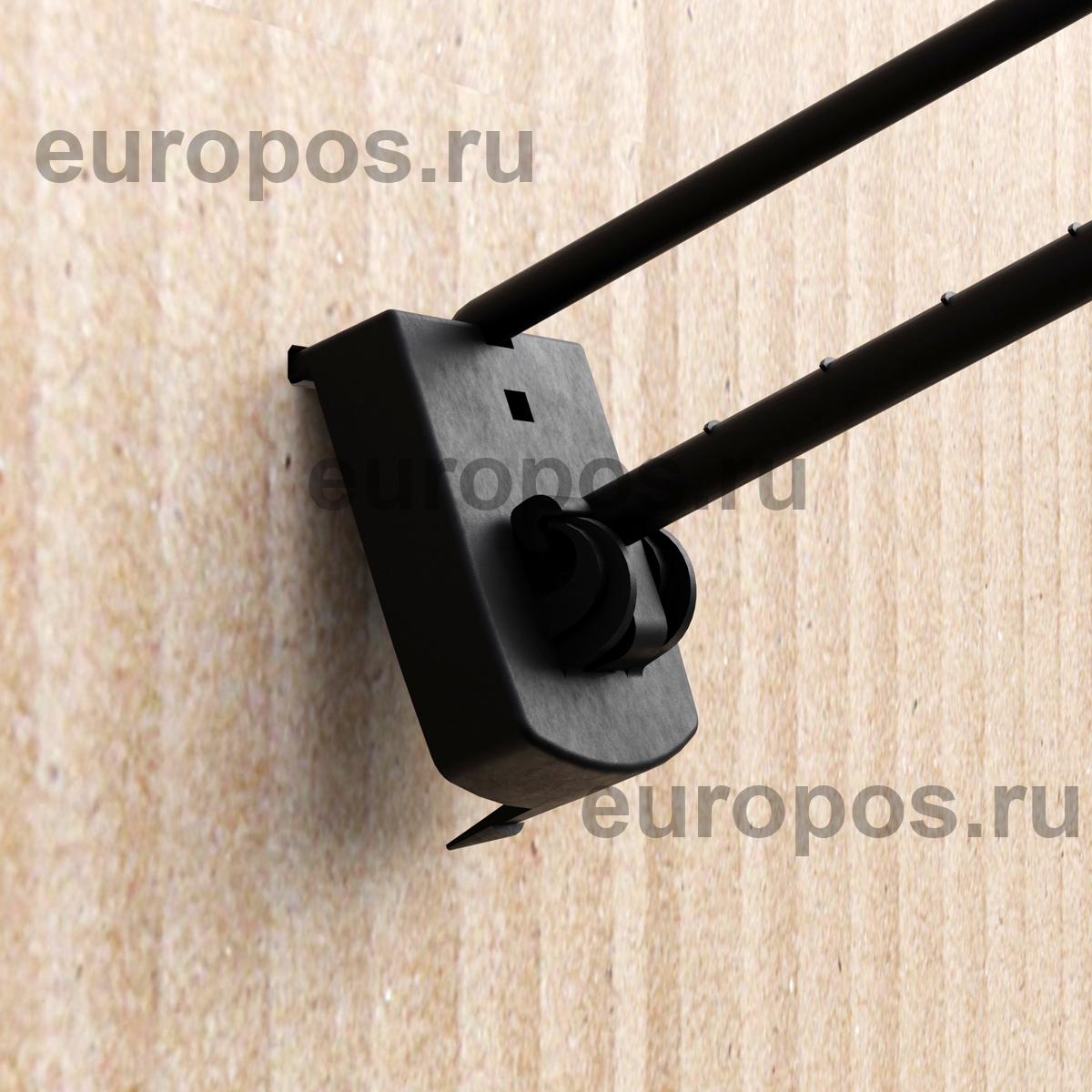 Крючок одинарный SINGLE HOOK-PH-CR-B-150 черный, в картон, длина 150 мм