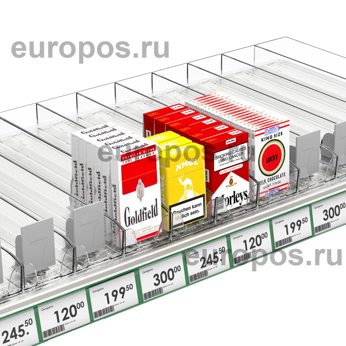 Лоток для сигарет SIG-TRAY, длина 385 мм, сила толкания 3N