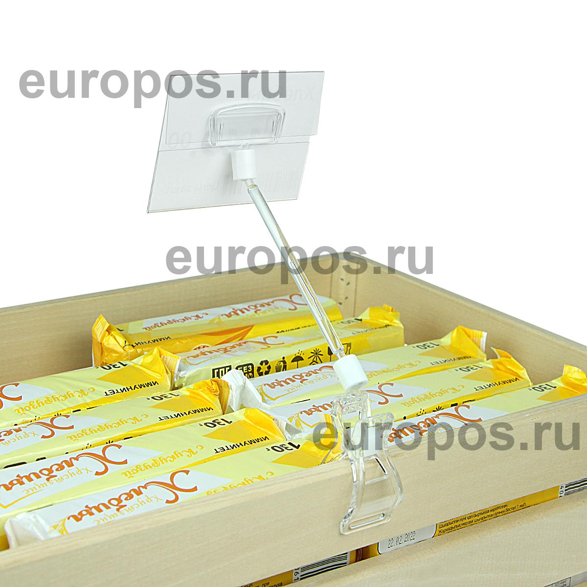 Ценникодержатель из ПЭТ DELI-PRICER 80х60 горизонтальный