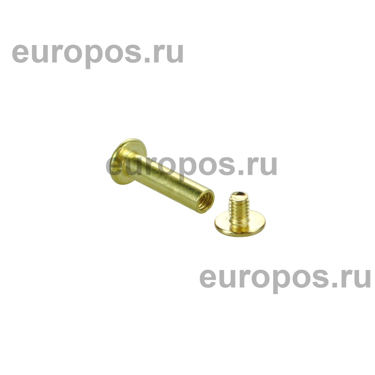 Винт металлический BINDING SCREW-20, цвет золото