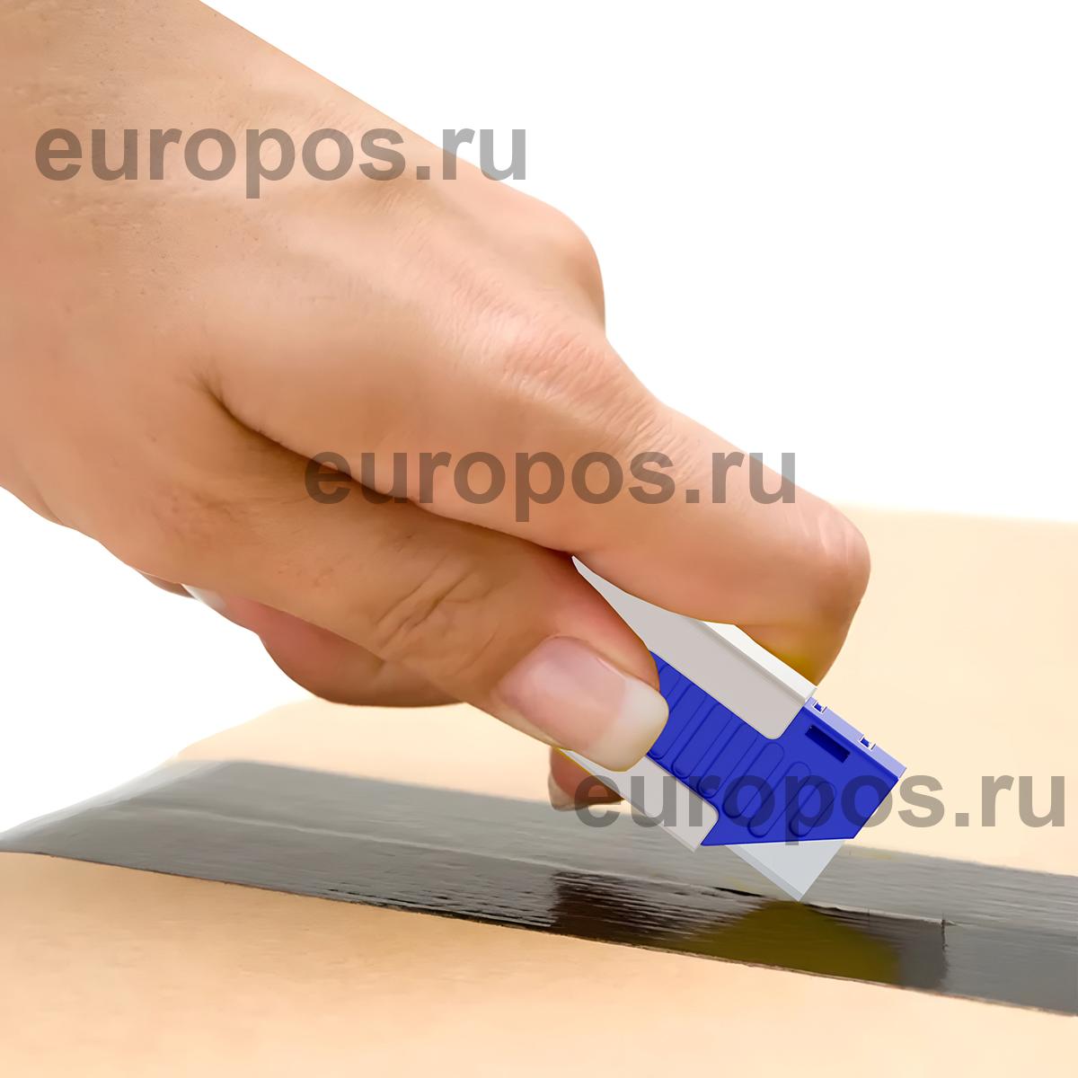 Безопасный нож CHICKER, цвет белый синий