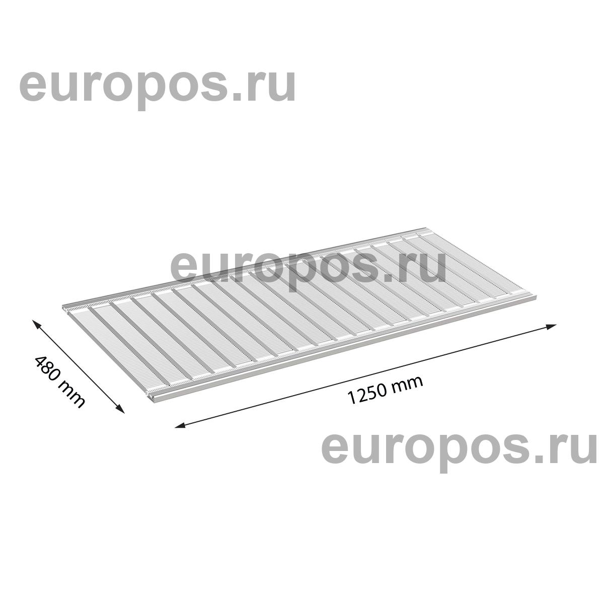 Полка роллерной системы FR-SHEET 1250х480 мм