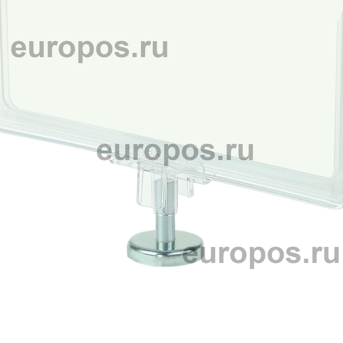 Стойка на магните MAGNET-ROD с рамкой PF-A4, цвет прозрачный