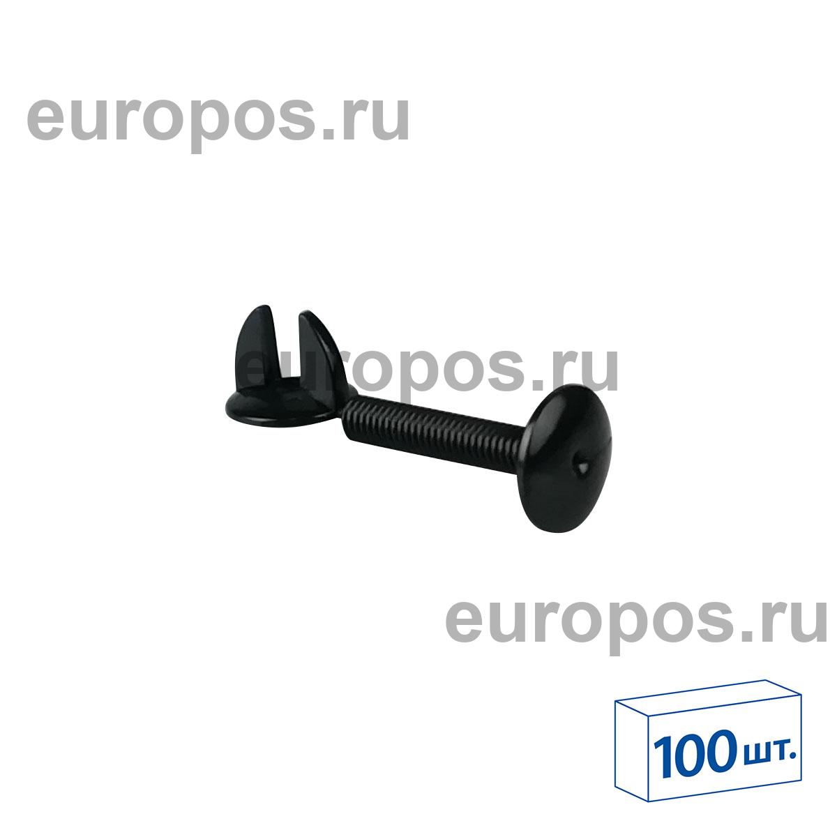 Винт и гайка с ушками VIKING SCREW-18, цвет черный