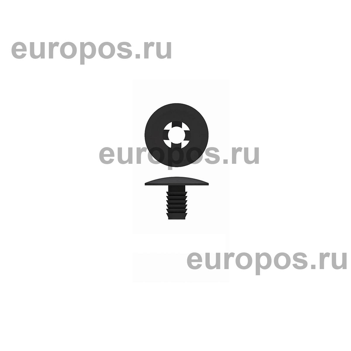 Винт-заклепка QUICK LOCK-8, полипропилен, цвет черный