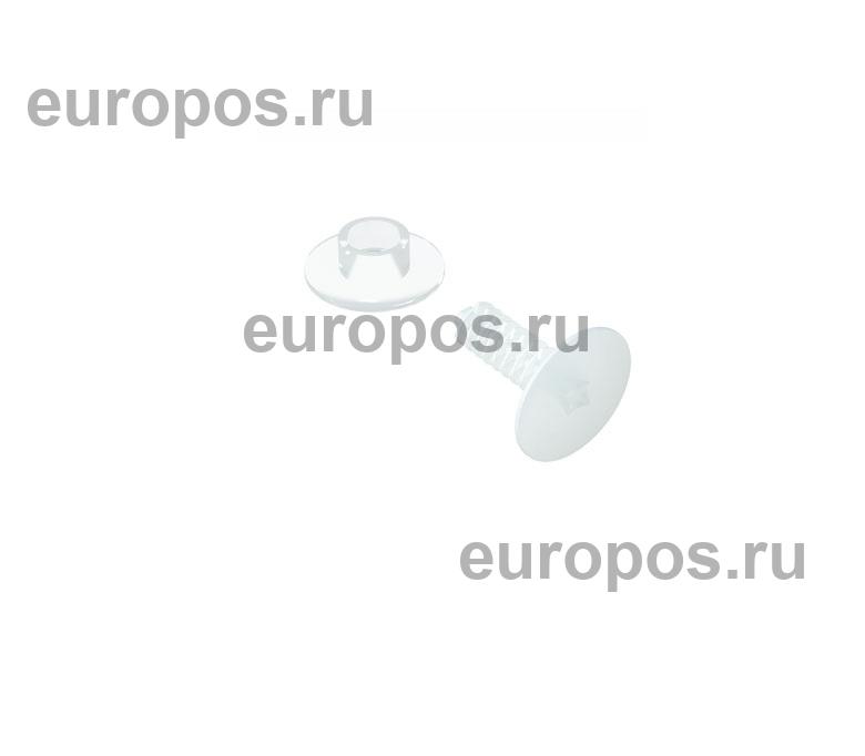 Универсальная заклепка QUICK-SNAP 22 мм с плоским замком, цвет белый