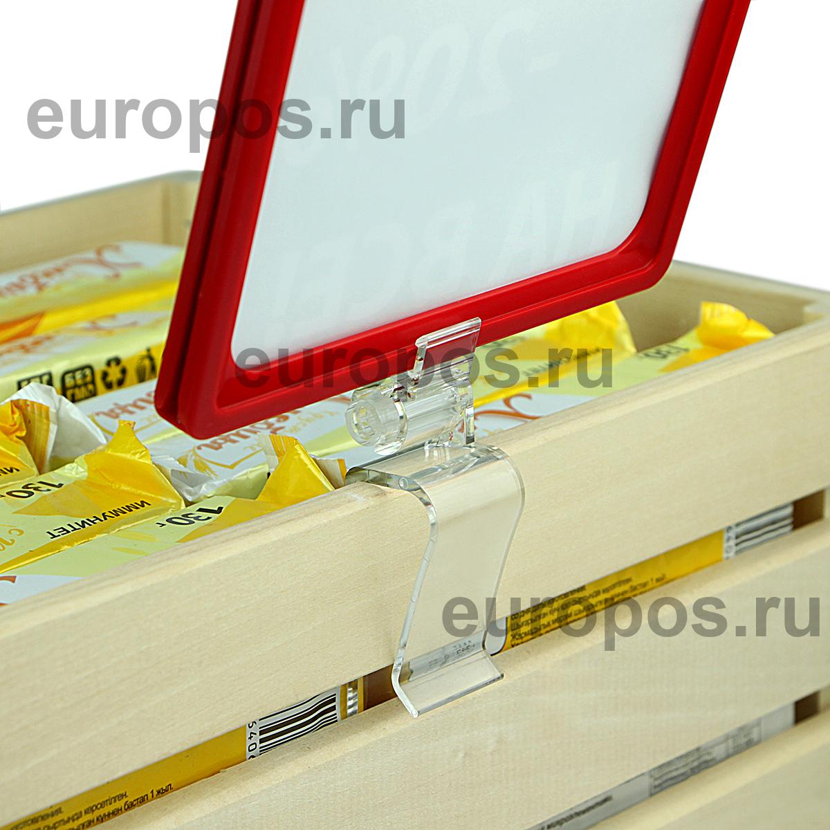 Комплект на клипсе FRAME CLAMP с рамкой PF-A6, цвет красный