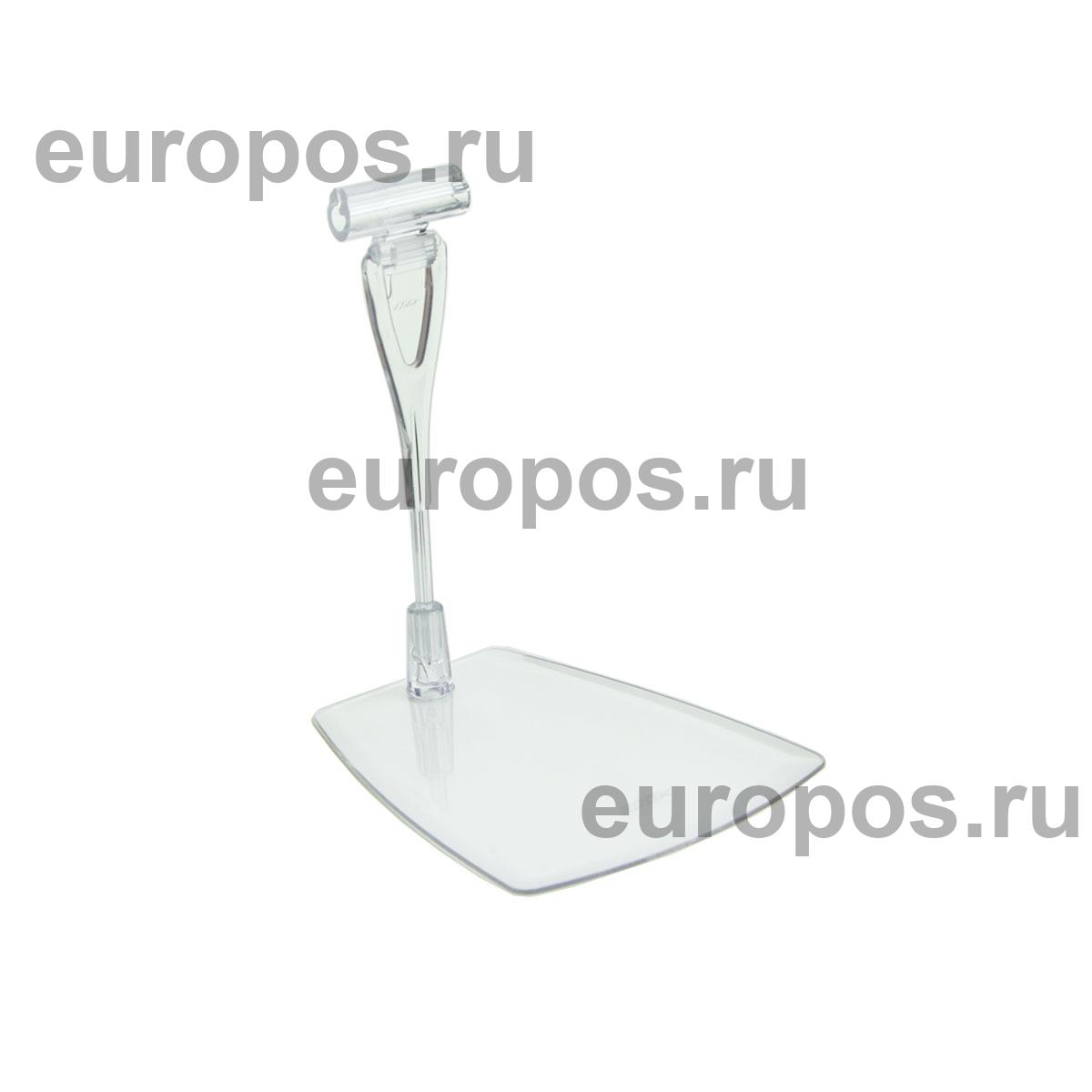 Ценникодержатель ДЕЛИ настольный с иголкой DELI-FOT-SET, цвет прозрачный