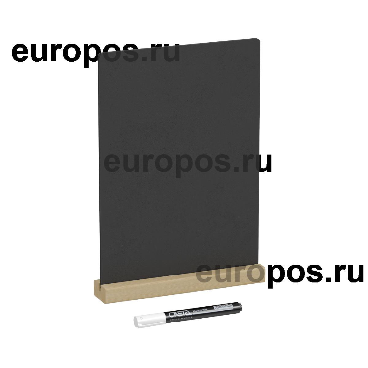 Тейбл-тент с маркерной доской WOOD BASE, формат A4