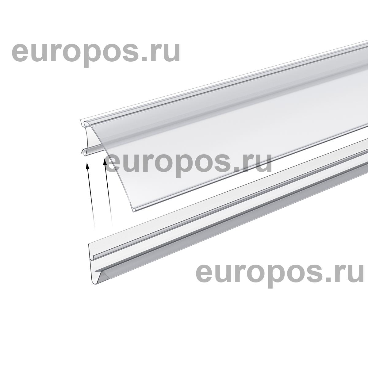 Профиль для создания угла наклона ANGLE-SUPPORT-U прозрачный, 988 мм