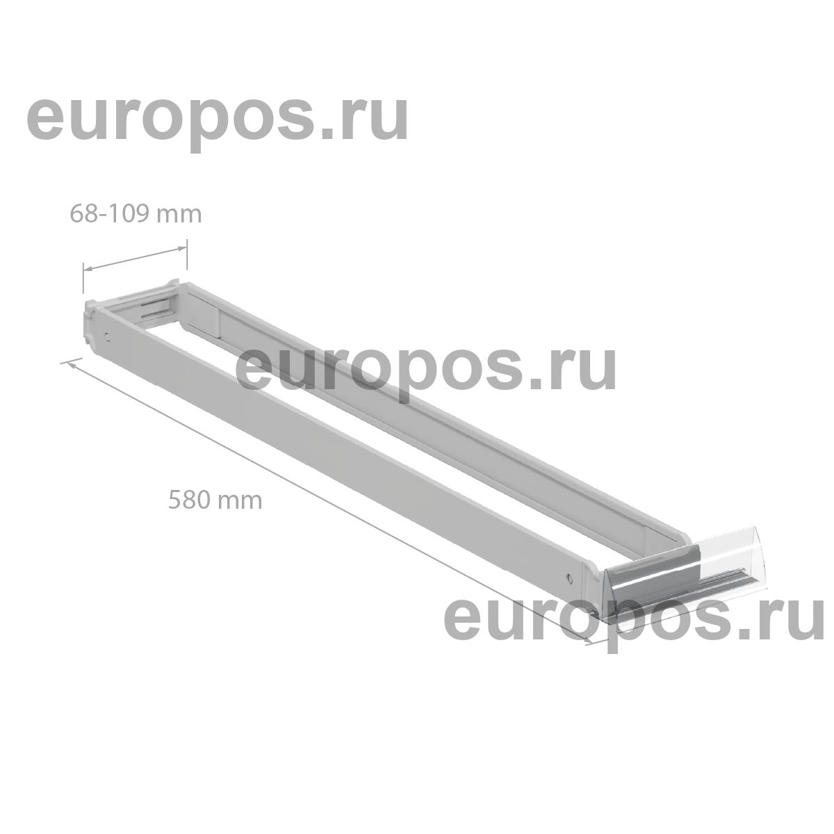 Рамка раздвижная EASYFACE 580 мм, цвет серый