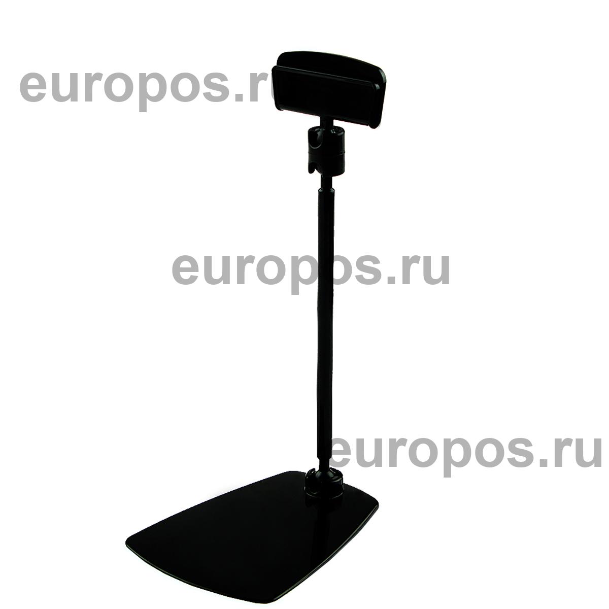 Ценникодержатель шарнирный на подставке FOT-CLIP ножка 100мм, цвет черный