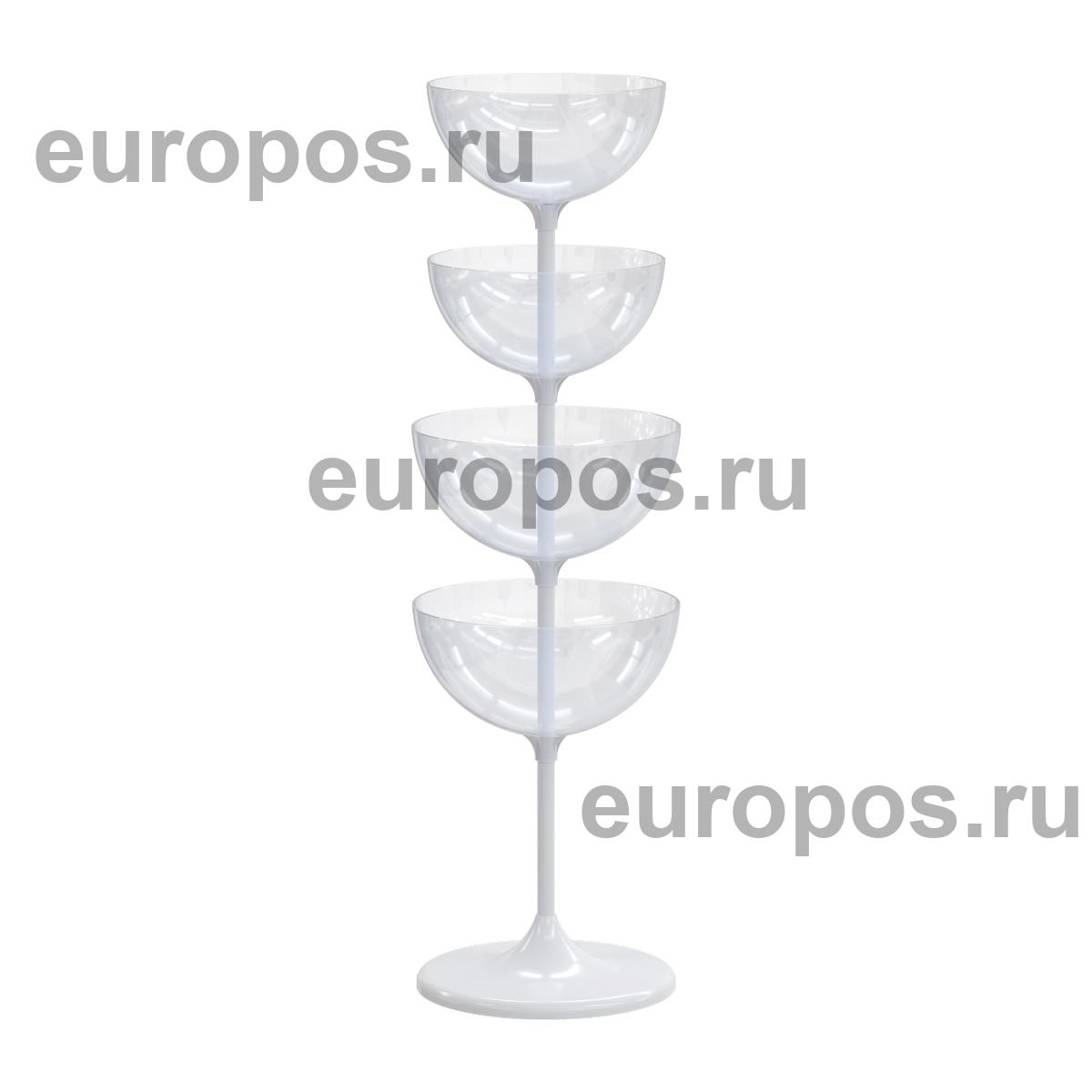 Дисплей UNIBOWL-TOWER-4, цвет белый