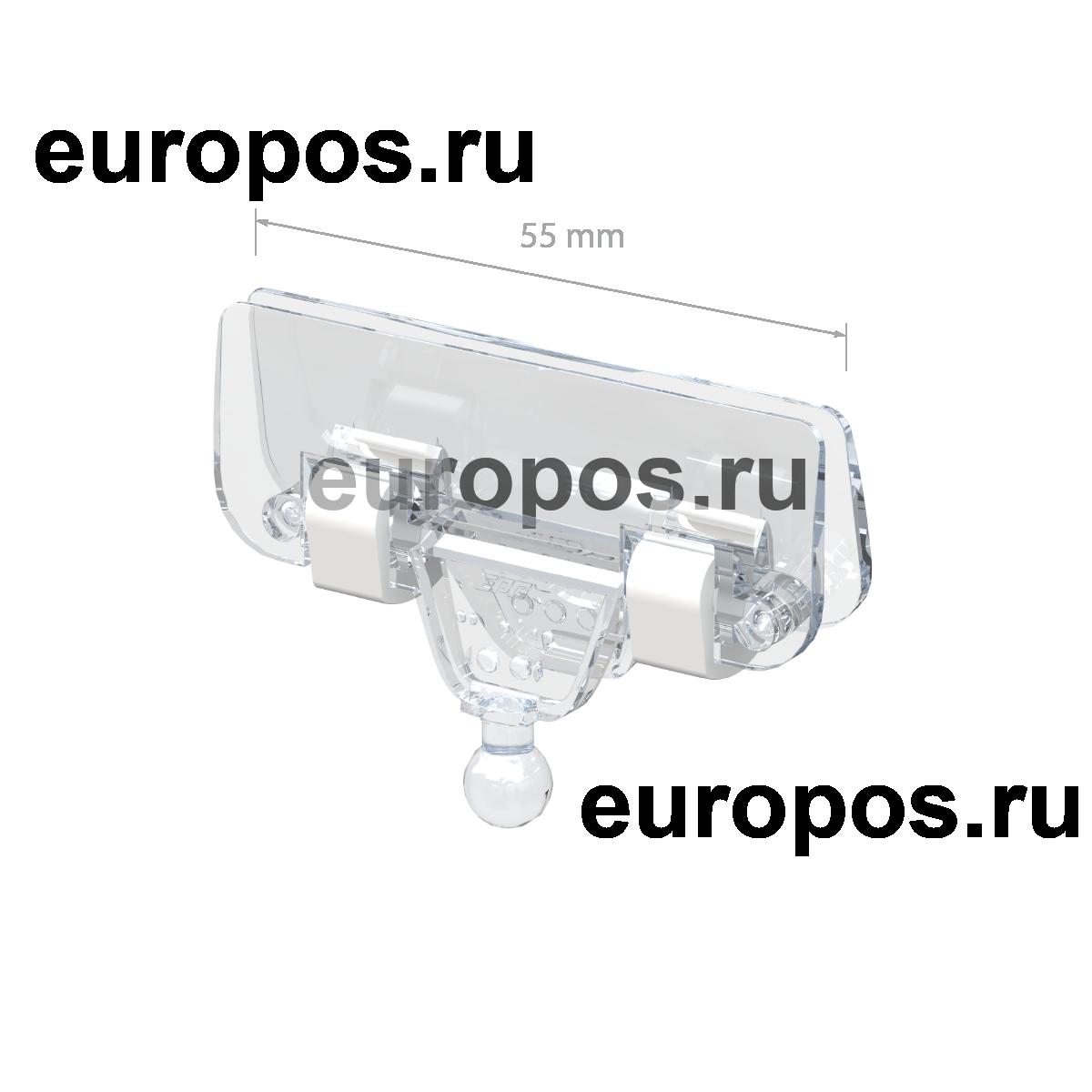 Зажим CARDCLAMP-SLIM, цвет прозрачный