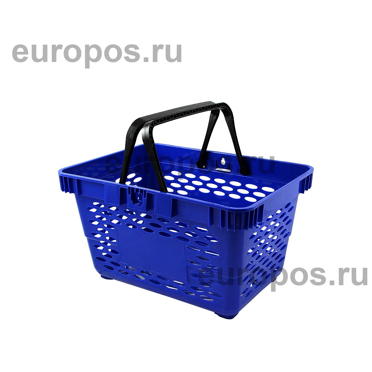 Корзина пластиковая CLASSIC, 20 литров, цвет синий