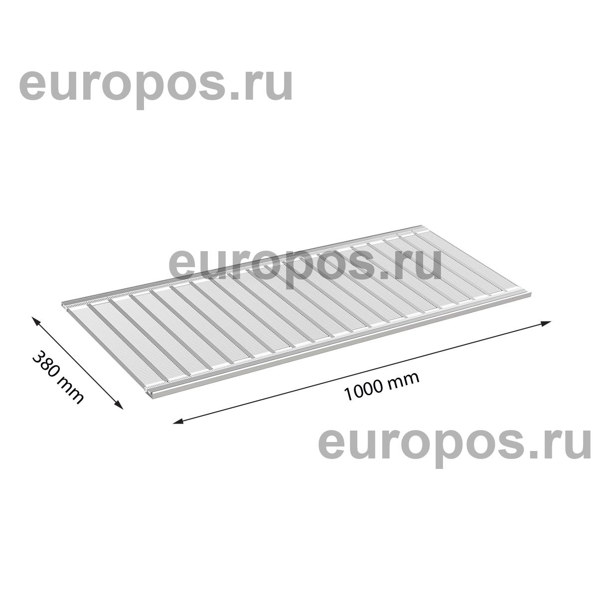 Полка роллерной системы FR-SHEET 1000х380 мм