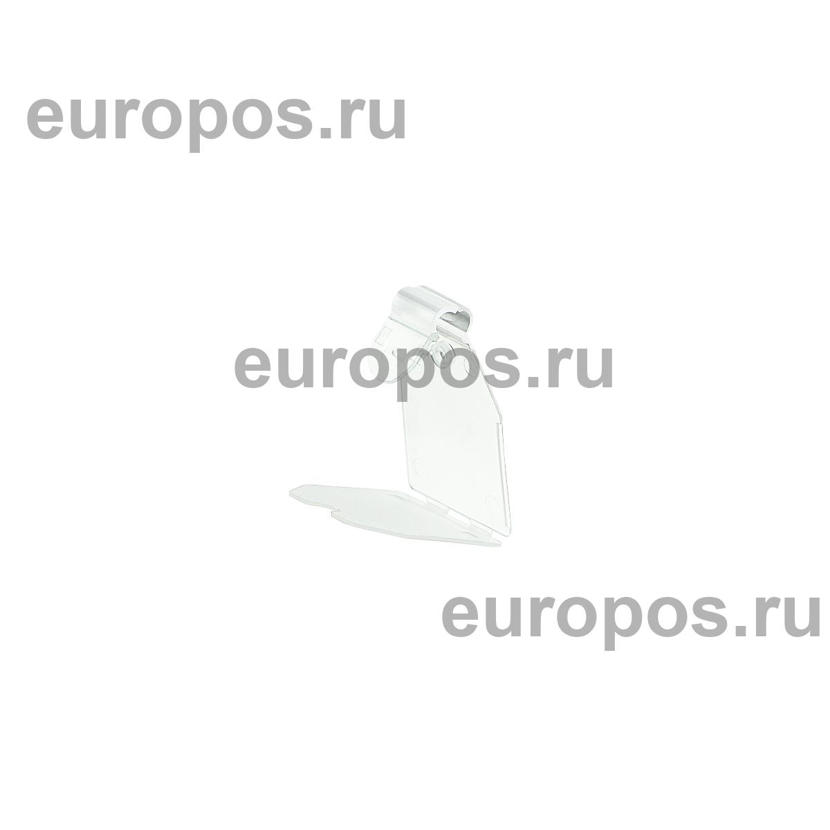 Ценникодержатель на крючок PP-TAG 27х30 мм., прозрачный