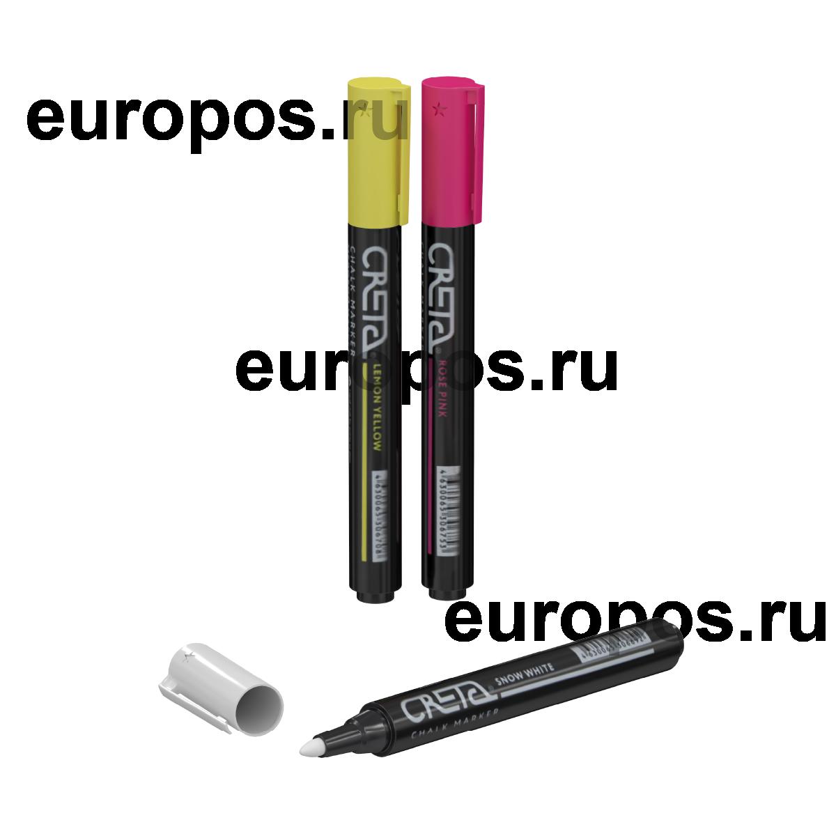 Набор меловых маркеров CRETA COLOUR MIX, 3 цвета