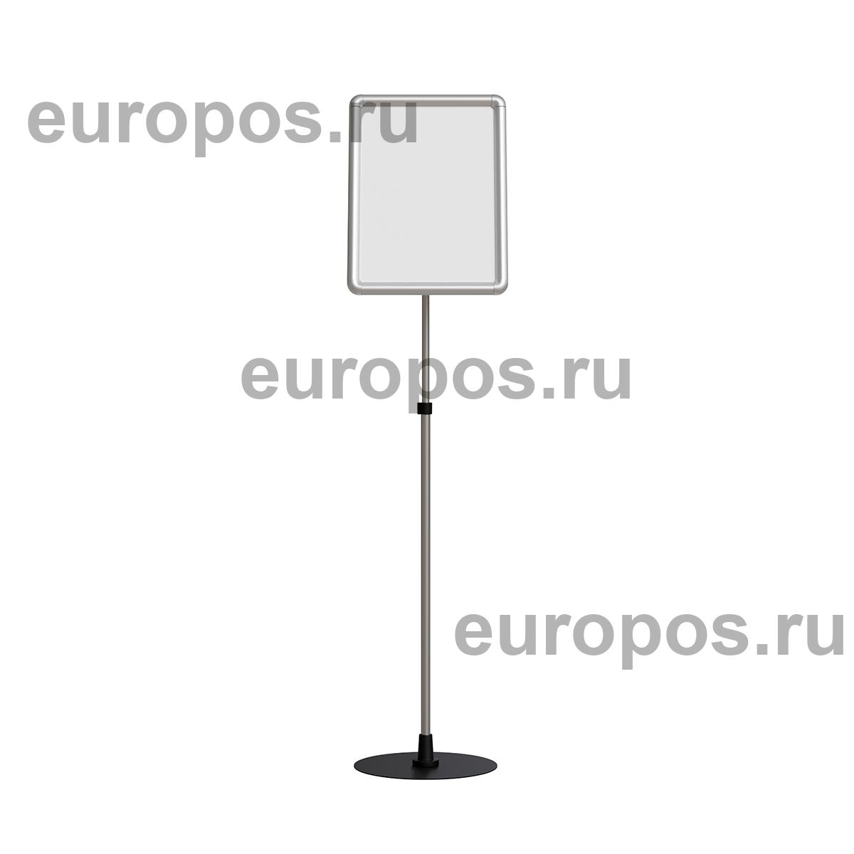 Рекламная стойка с пластиковой клик-рамой PCF-STAND, формат А3