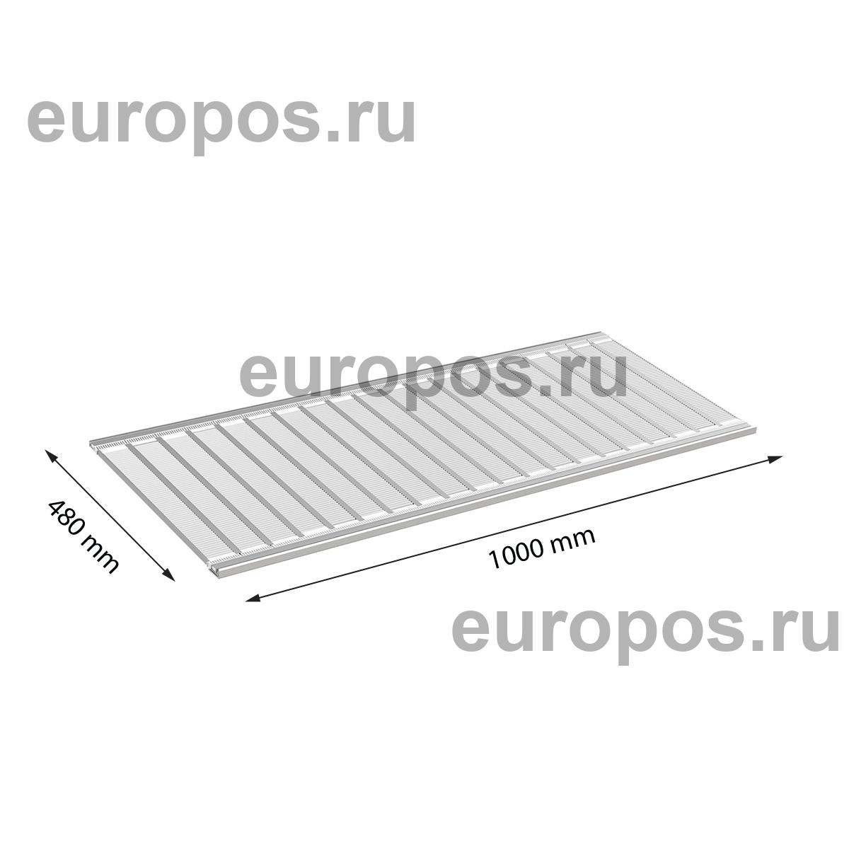 Полка роллерной системы FR-SHEET 1000х480 мм
