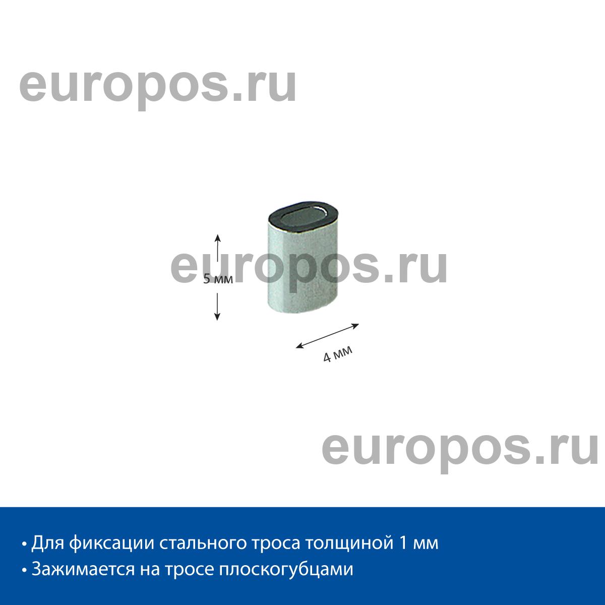 Клипсы зажимные для стального троса WIRE-CLIP