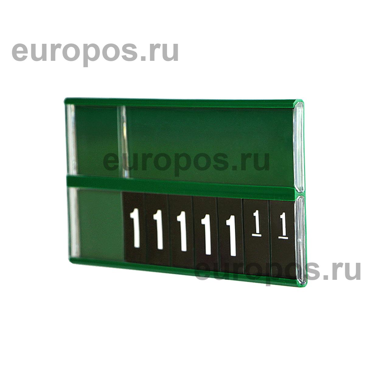 Кассета цен PC DIGIT-A7L, черные блокноты REGULAR, зеленая