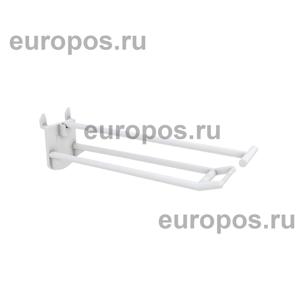Крючок двойной DOUBLE HOOK-PH-CR–150, белый, в картон, длина 150 мм