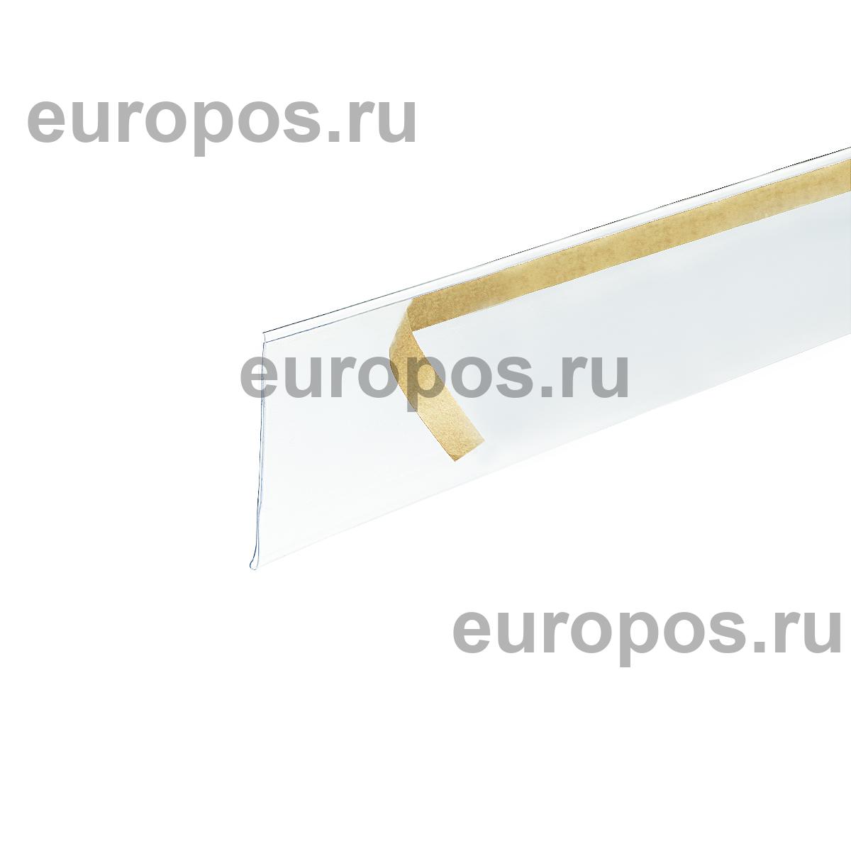 Ценникодержатель DBR60 прозрачный, 1000 мм