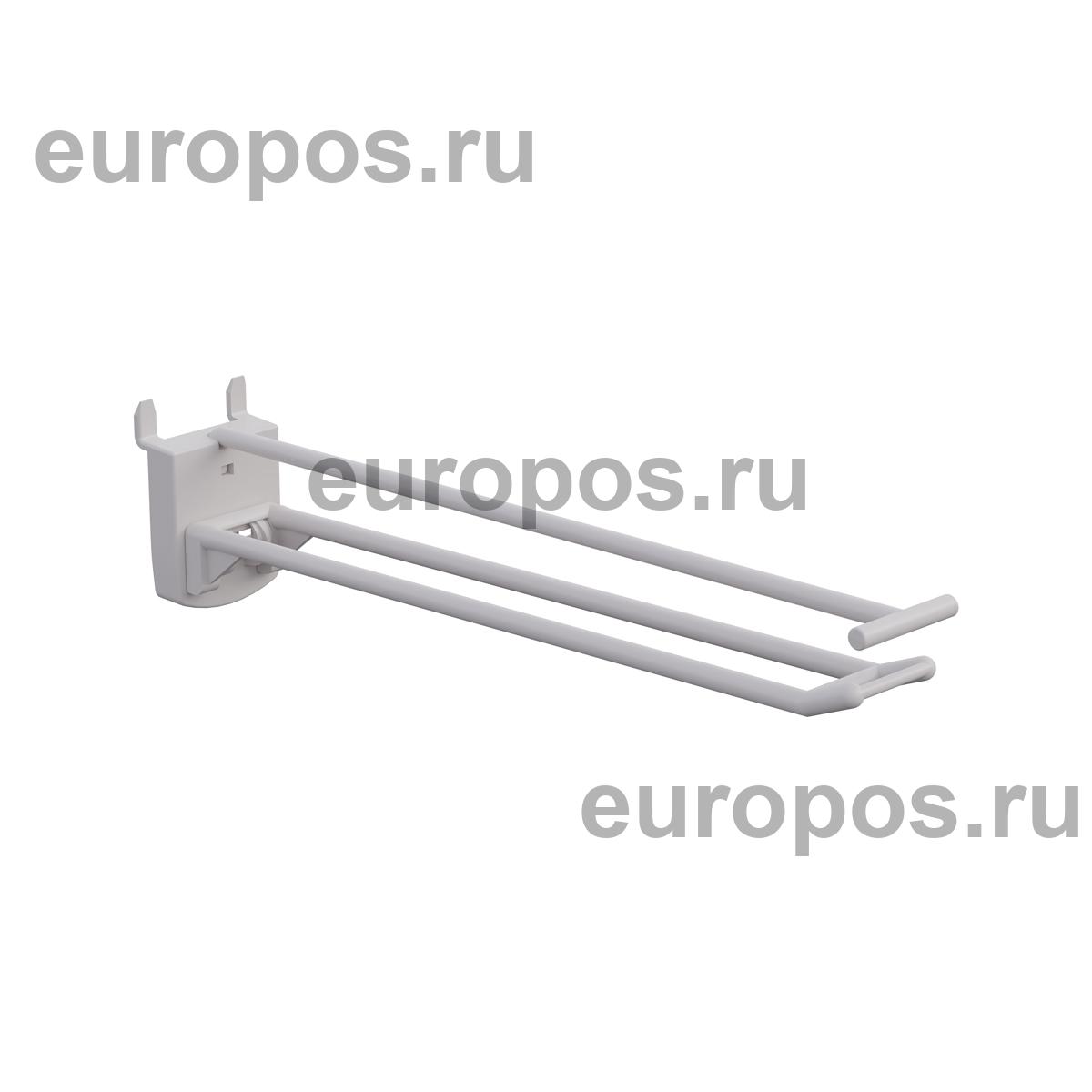 Крючок двойной DOUBLE HOOK-PH-CR-B-200 белый, в картон, длина 200 мм