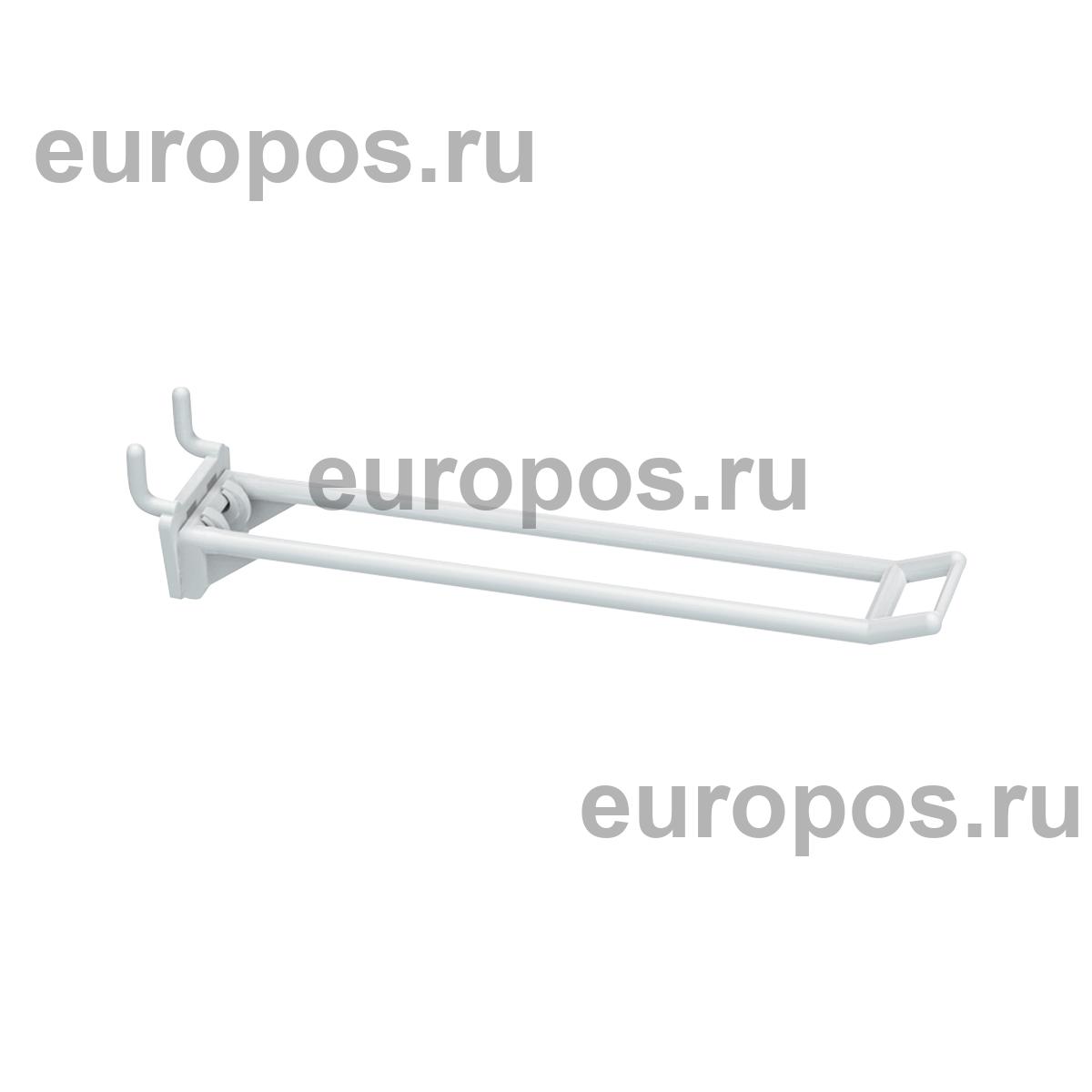Крючок двойной DOUBLE HOOK-MP-200, белый, в перфорацию, длина 200 мм