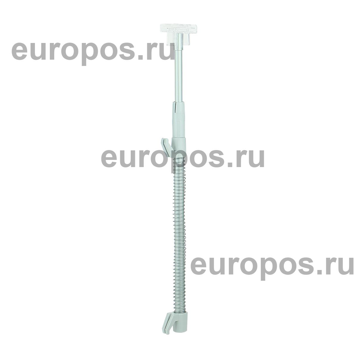 Держатель универсальный с Т-держателем на проволочную корзину CROCS-FIX-T, цвет серый