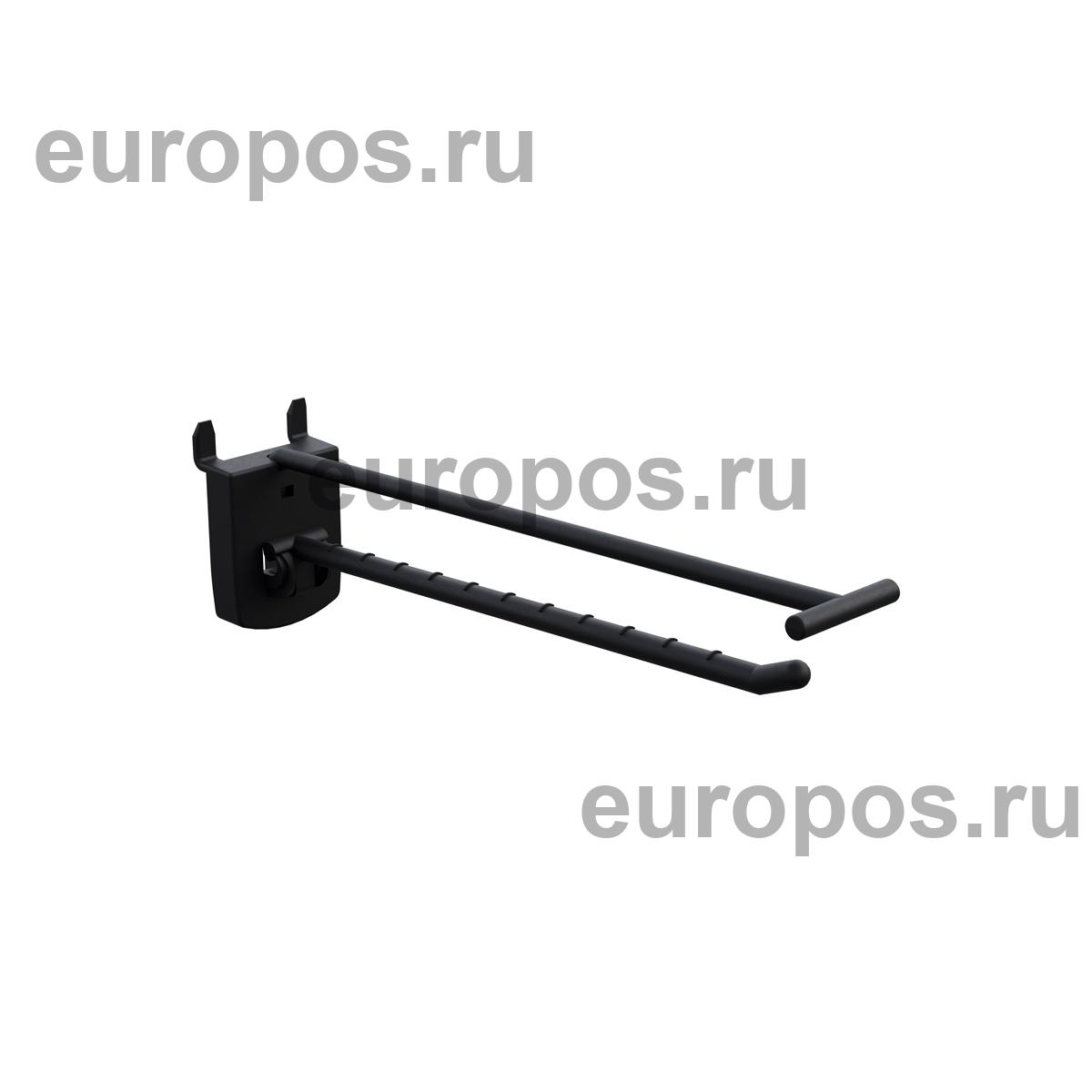 Крючок одинарный SINGLE HOOK-PH-CR-B-150 черный, в картон, длина 150 мм