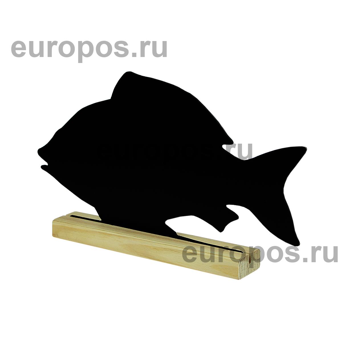 Меловая табличка «Рыба» BB FISH на подставке